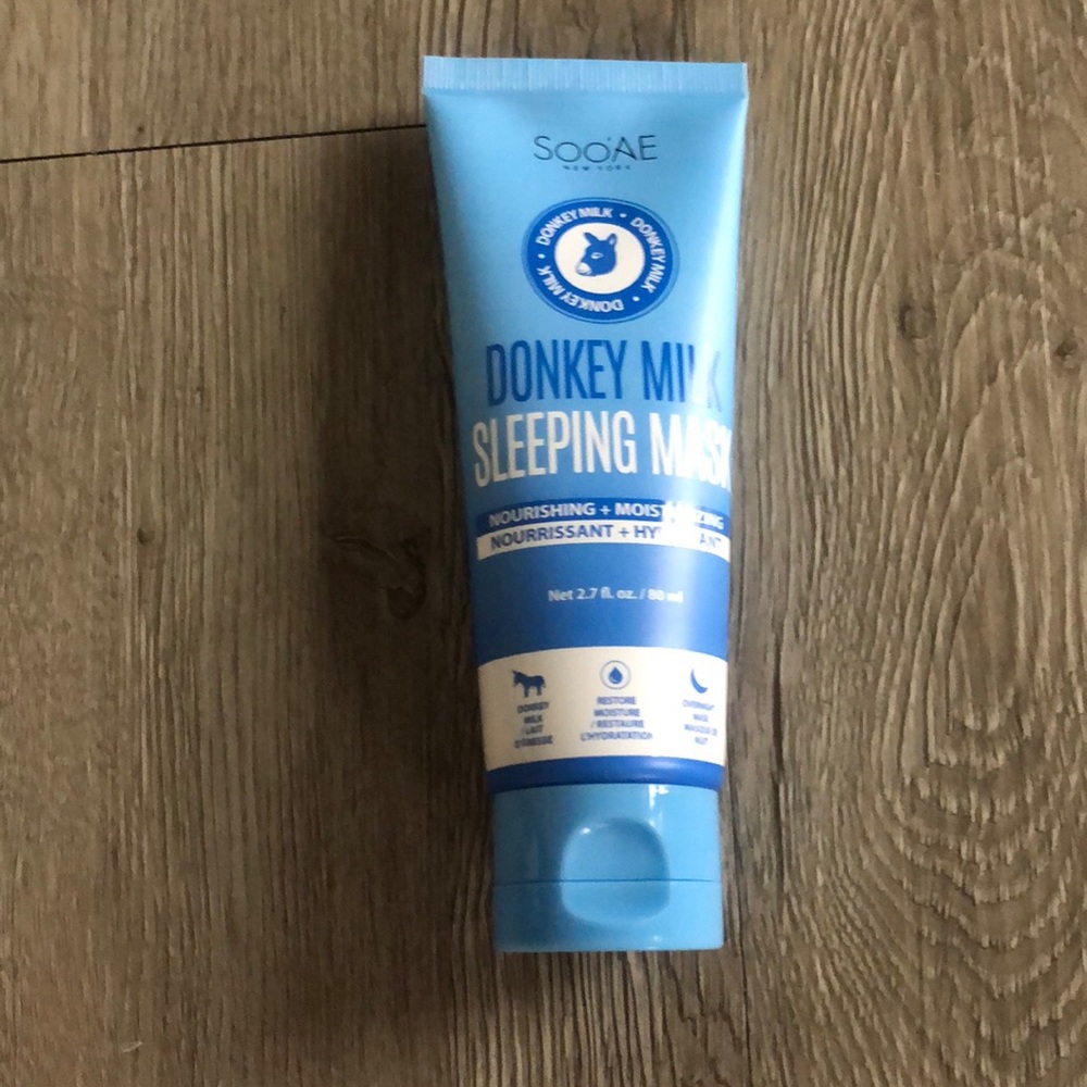 Soo’ae skin car: donkey milk sleeping mask